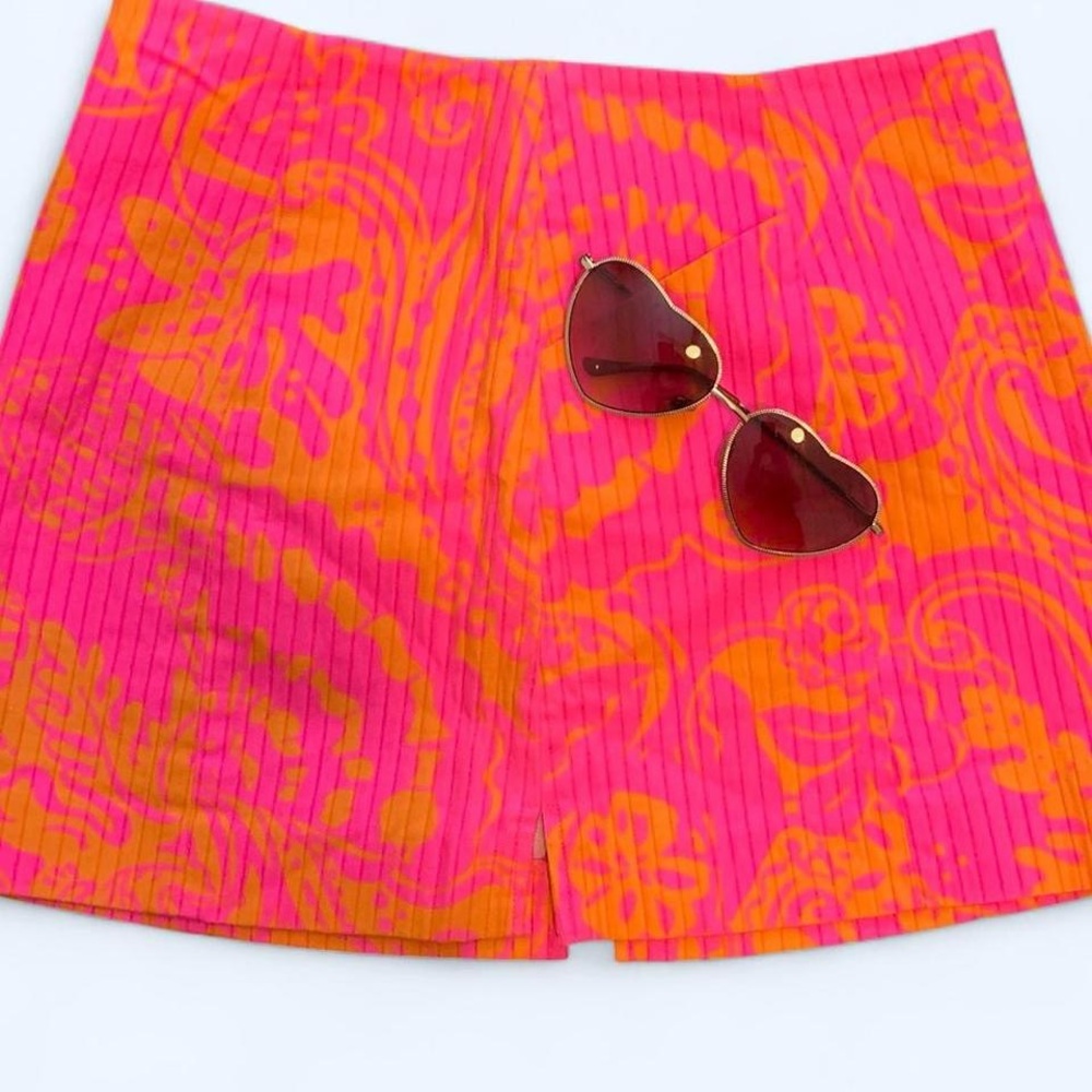 Lilly Pulitzer Vibrant Pink and Orange Skort